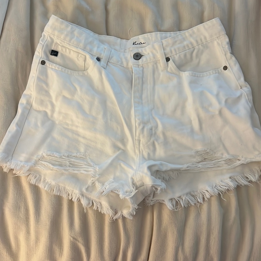 White Denim Shorts